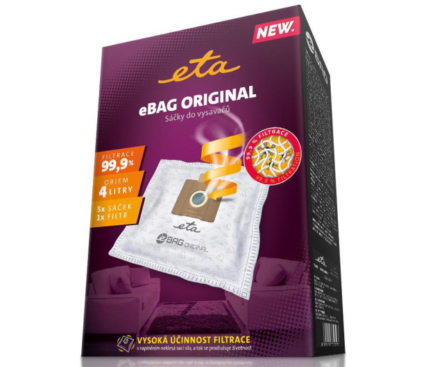 ETA Worki do odkurzacza eBAG ORIGINAL 9600 68000 5 szt. + 1 szt. - 1389808 - zdjęcie